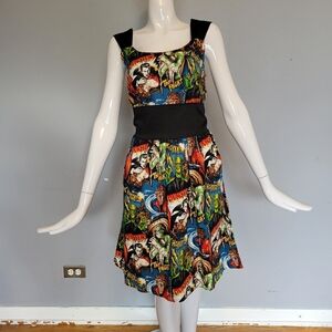 Hemet Classic Horror Monsters Dress, BNWT, Size M